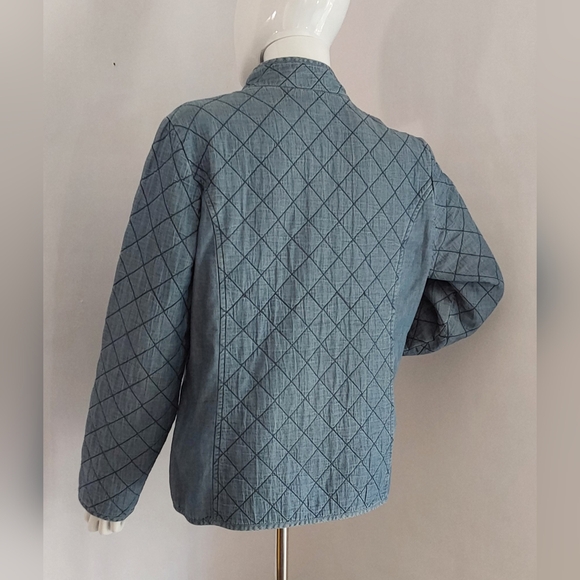 VTG / CHICO'S Women's Coat Quilted / SIZE: 1 - Picture 3 of 7